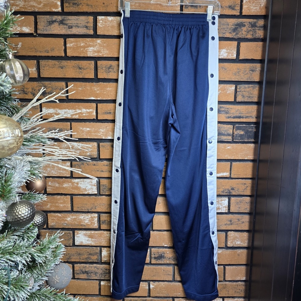 Vintage Athletic Works Breakaway Side Snap Basketball‎ Pants Mens Small Blue